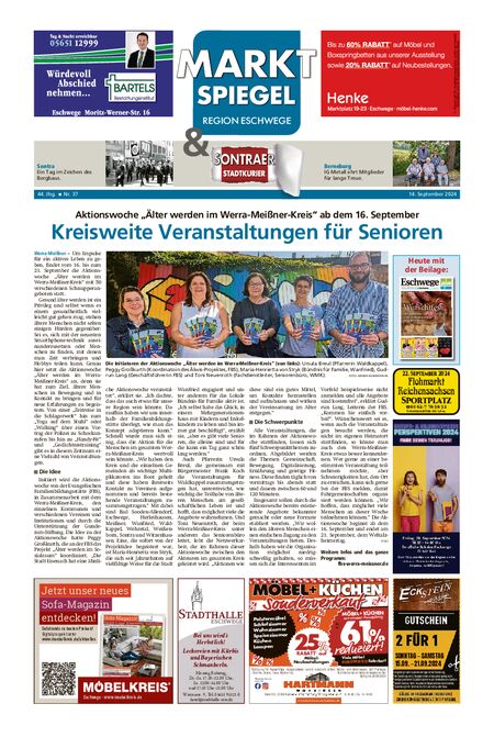 Marktspiegel Eschwege vom 14.09.2024