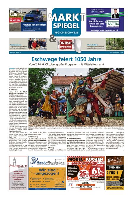 Marktspiegel Eschwege vom 28.09.2024