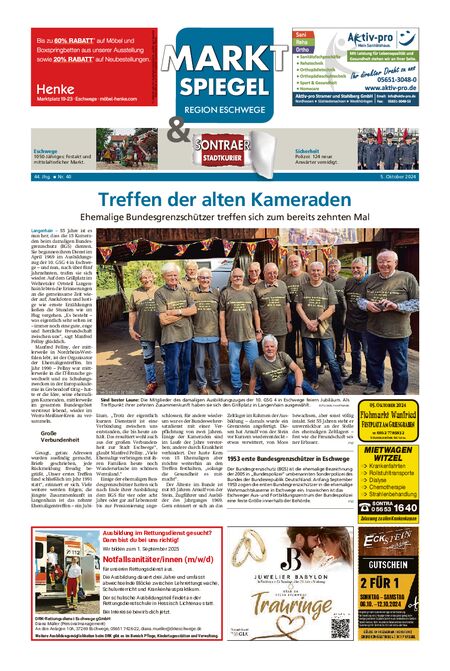 Marktspiegel Eschwege vom 05.10.2024