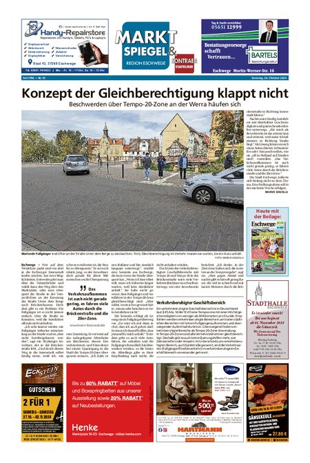 Marktspiegel Eschwege vom 26.10.2024