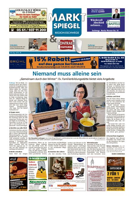 Marktspiegel Eschwege vom 09.11.2024