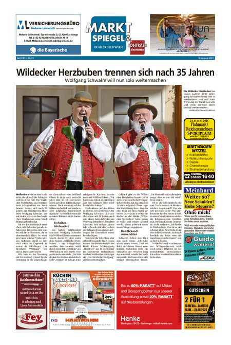 Marktspiegel Eschwege vom 16.08.2025