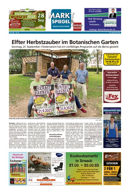Marktspiegel Eschwege vom 20.09.2025