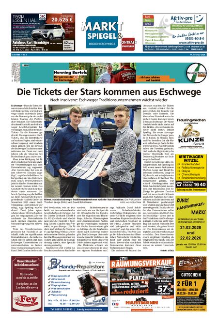 Marktspiegel Eschwege vom 14.02.2026
