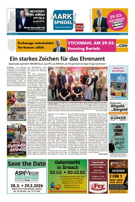 Marktspiegel Eschwege vom 21.03.2026