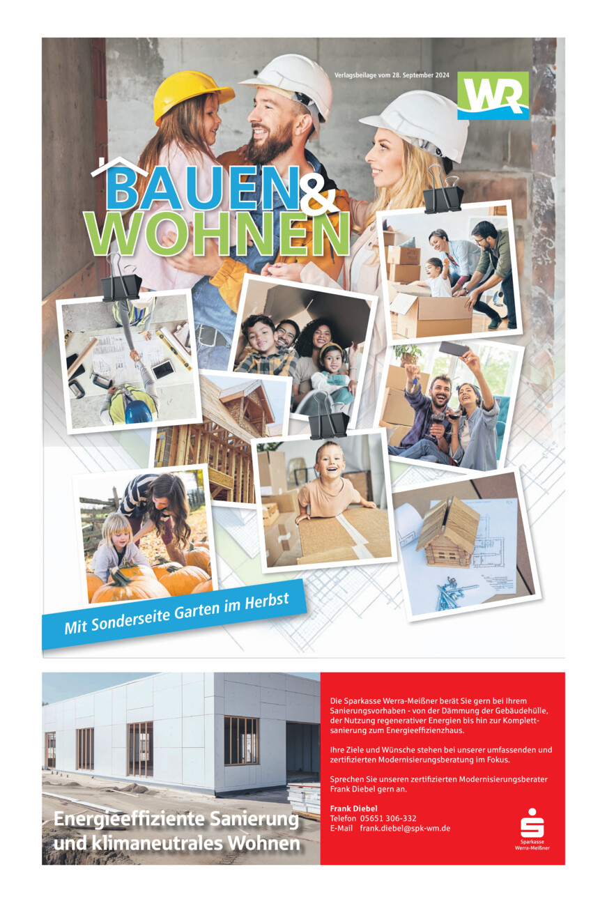 Bauen und Wohnen vom Samstag, 28.09.2024