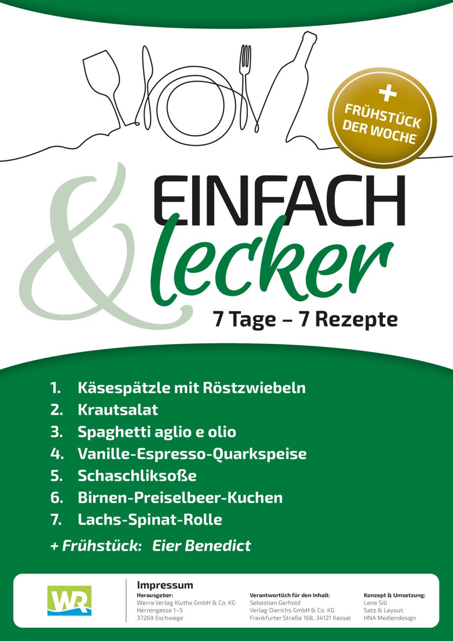 Rezeptheft 38-25 vom Montag, 15.09.2025