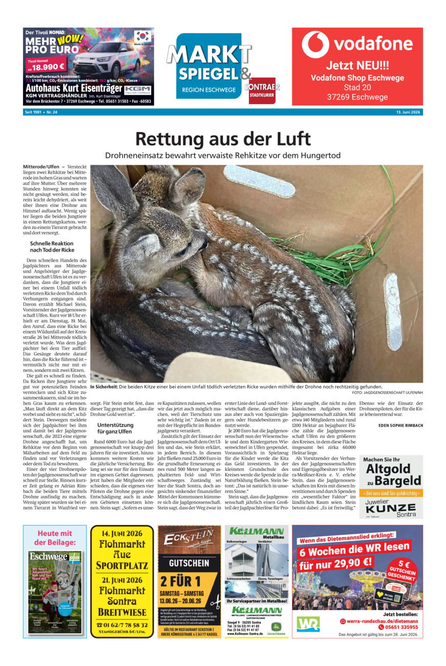 Marktspiegel 24-26 vom Samstag, 13.06.2026