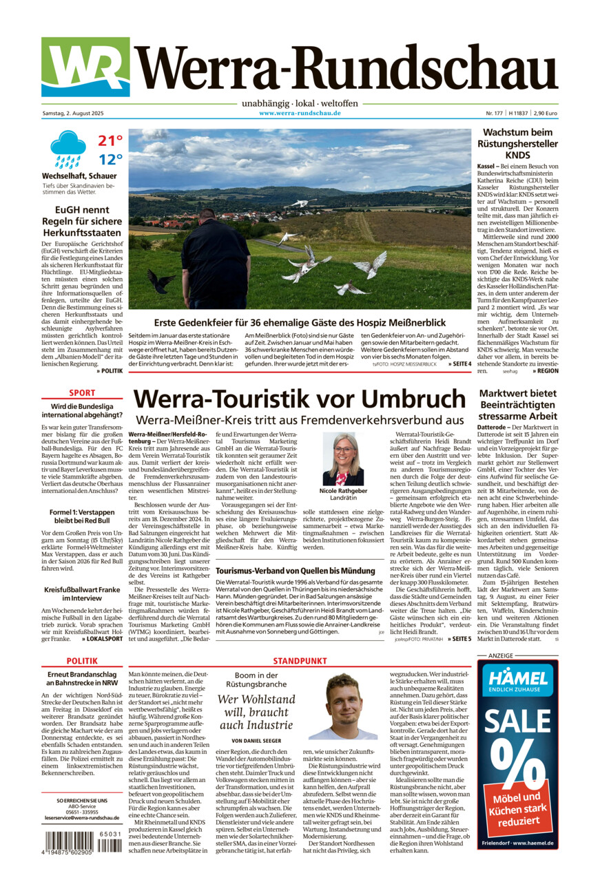 Werra Rundschau vom Samstag, 02.08.2025