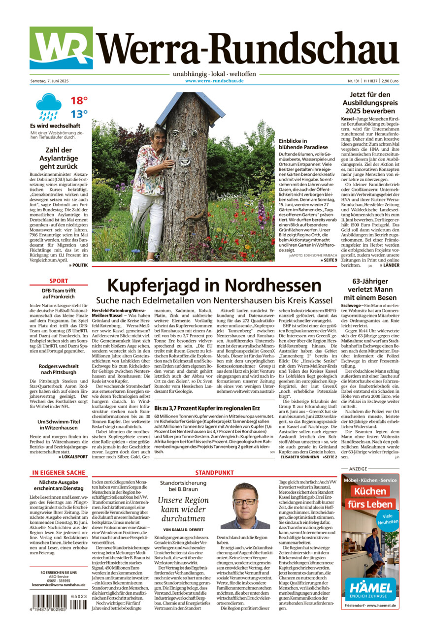 Werra Rundschau vom Samstag, 07.06.2025