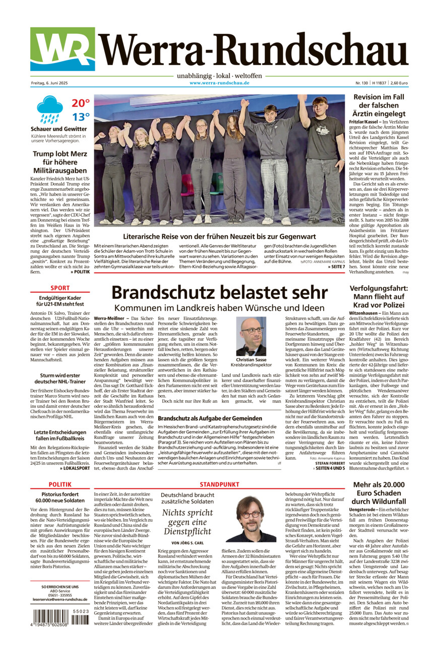 Werra Rundschau vom Freitag, 06.06.2025