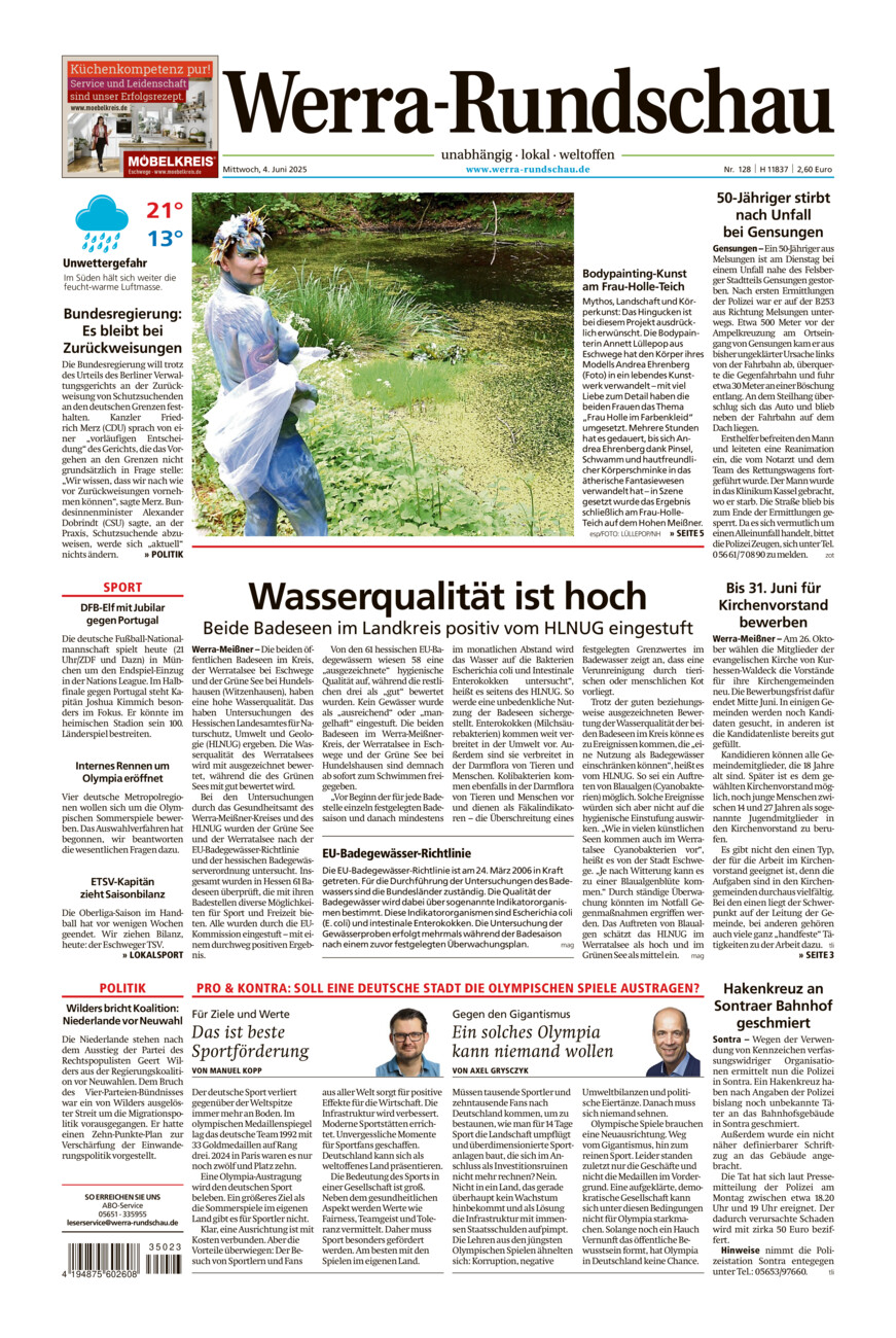 Werra Rundschau vom Mittwoch, 04.06.2025