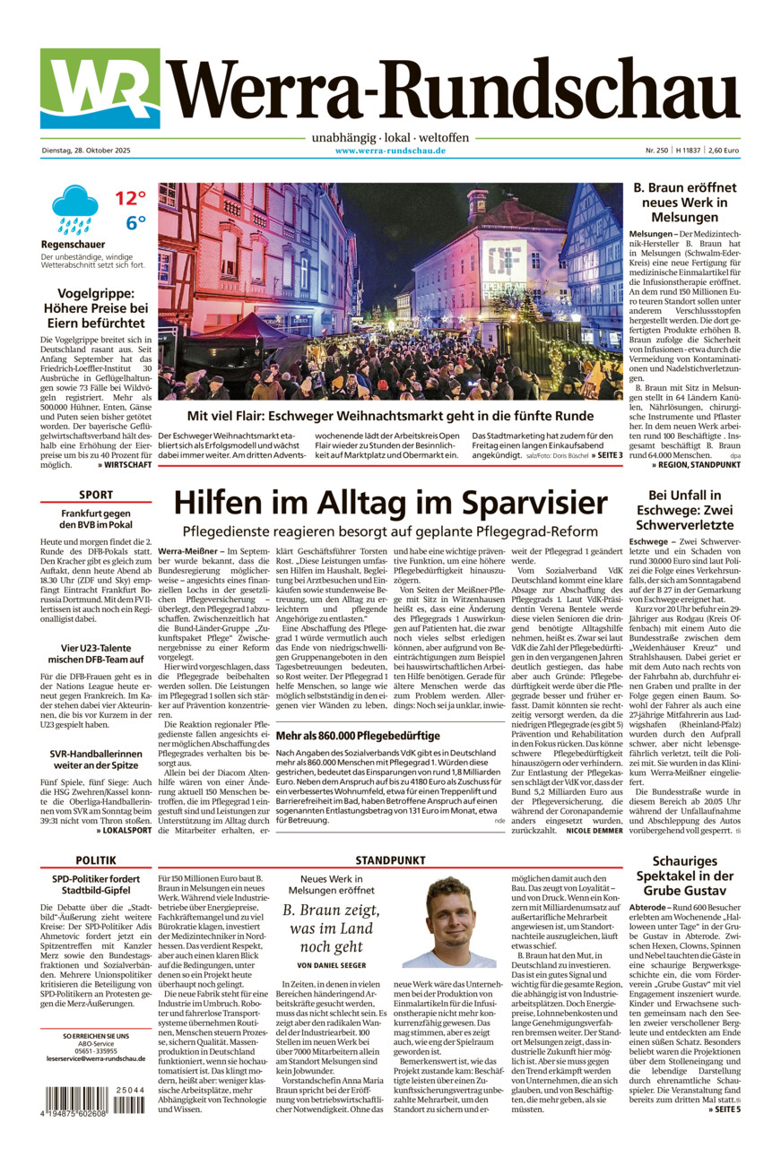 Werra Rundschau vom Dienstag, 28.10.2025