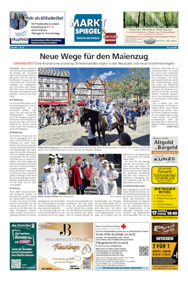 Marktspiegel Eschwege vom 20.06.2026