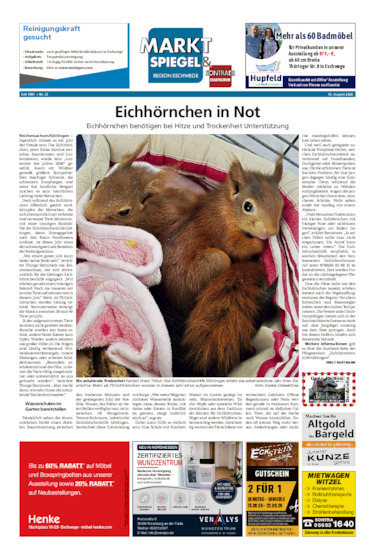 Marktspiegel Eschwege vom 15.08.2026