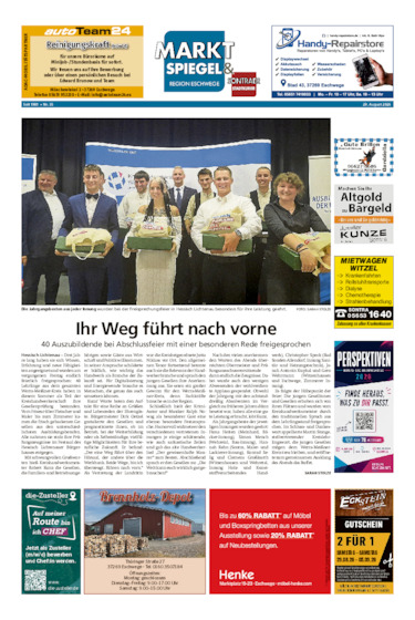 Marktspiegel Eschwege vom 29.08.2026