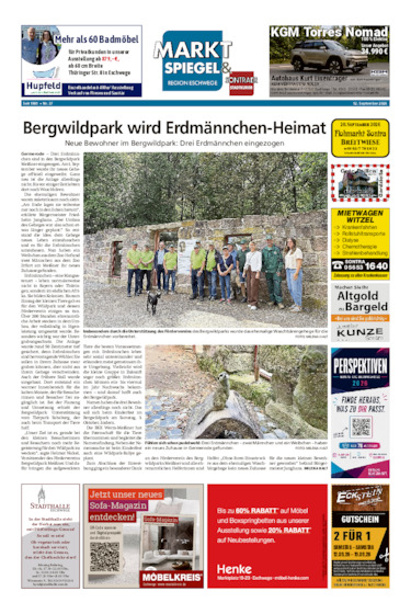 Marktspiegel Eschwege vom 12.09.2026